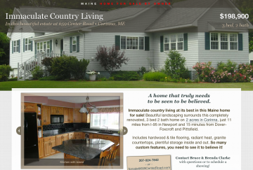 Screenshot of the 659CenterRoad.com website