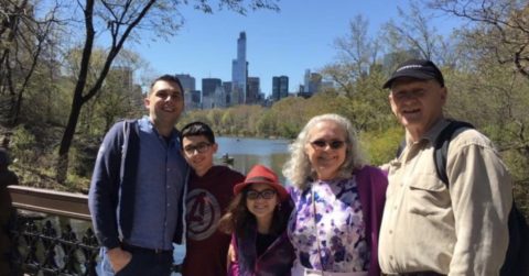 Clarke and Campbell families at Central Park