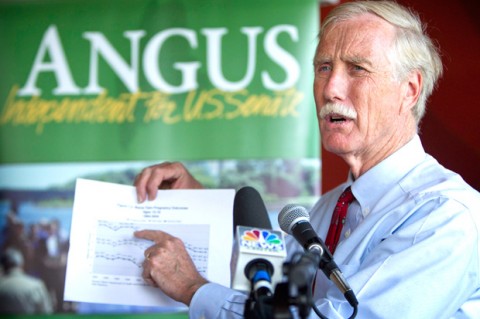 Former Maine Governor and Senate hopeful Angus King