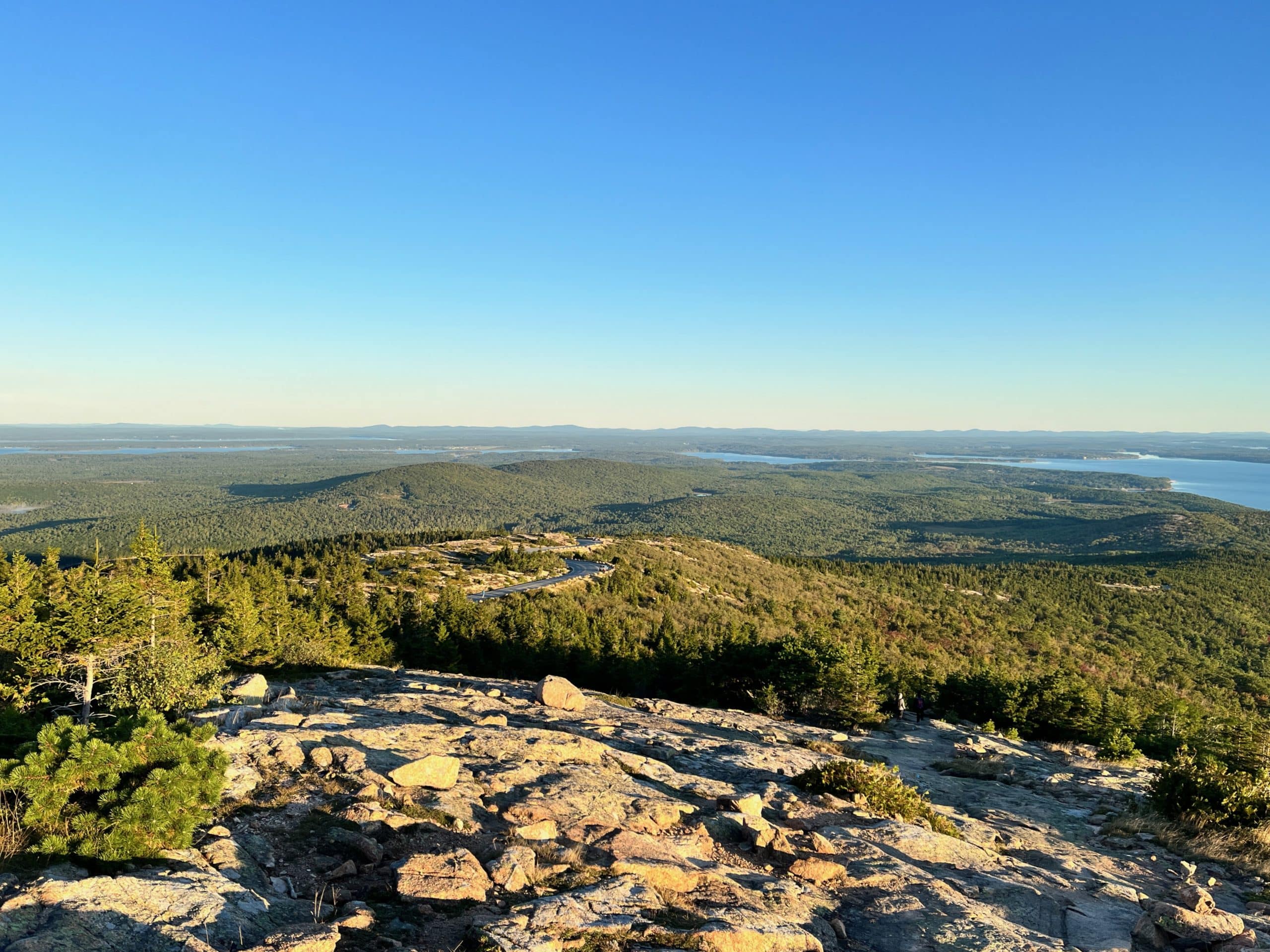 Looking out from the top of Cadillac Mountain in Maine