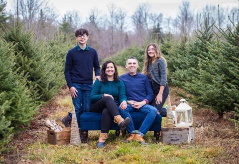 Clarke Family at a local Christmas tree farm.