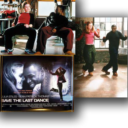Collage of scenes from the film Save the Last Dance